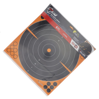 Allen EZ Aim Adhesive Splash Reactive Paper Shooting Targets Bullseye 5 ...