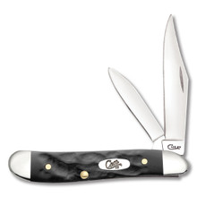 Case XX Peanut Folding Knife Rough Black Synthetic CA18225