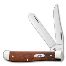 Case XX Mini Trapper Folding Knife Chestnut Smooth Bone CA28700