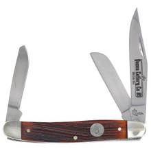 武姜 Case XX Amber Jigged Bone Three-Blade Stockman Folding Knife