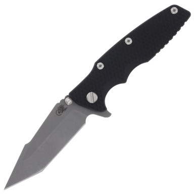 Hinderer Eklipse 3.5in Stonewash Harpoon Tanto Black G-10/Battle 