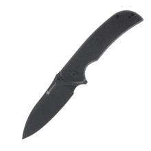 Sencut Borzam Black Canvas Folding Knife 3.46in Black Drop Point Blade S23077-3 Sencut Borzam Black Canvas Folding Knife 3.46in Black Drop Point Blade S23077-3