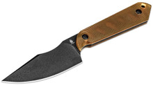 Kizer Cutlery Mini Brown 2.98in Harpoon Fixed Blade Knife 1040S5