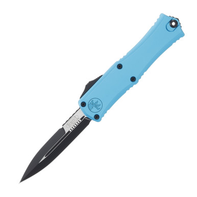 Microtech Mini Hera II OTF Automatic Black D/E Turquoise
