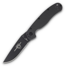 Ontario Rat II Carbon fiber Handle Black D2 Folding Knife