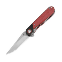 Kizer Comet Folding Knife Red 2.87 Inch Plain Satin Clip Point V3614C4