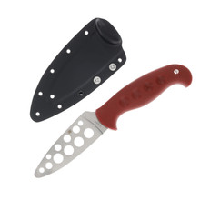 Spyderco Temperance Trainer Red No Edge 4.15 Inch Satin Leaf SPFB05TRD