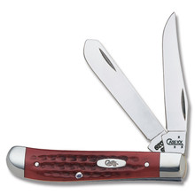 Case XX  Mini Trapper Folding Knife PocketWorn Old Red Bone CA784