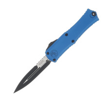 Microtech Hera II Mini Blue OTF Auto Knife 3in Black Bayonet Blade AUMT1701M1BL