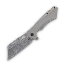 Something Obscene Nemley New Style  3.5in Fafnir Damasteel Cleaver