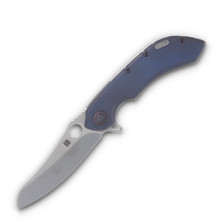 Olamic Wayfarer 247 Folding Knife 167-M Satin Mouflon Kinetic Ocean