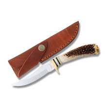 American Hunter Stag Upswept Skinner Fixed Blade Knife