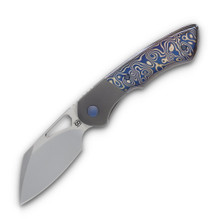 Olamic Whippersnapper BL Folding Knife Satin XHP Sheepsfoot/Dark Blast/Fedokume