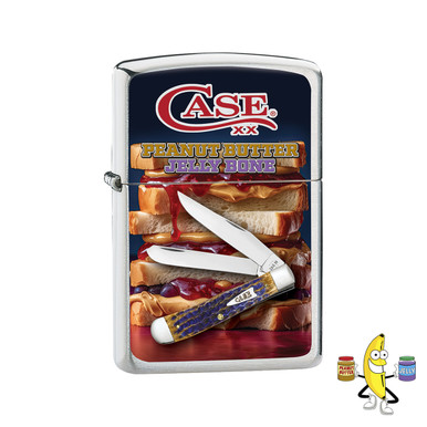 Zippo Lighter Case XX Peanut Butter and Jelly Bone Trapper Graphic