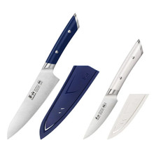 Cangshan Helana Series 2 Piece Kitchen Prep Set Pairing White Navy 505446