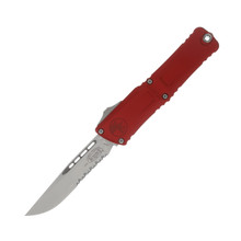 Microtech Auto OTF Combat Troodon S/E Gen III Red 4.0in P/S Stonewash Drop Point