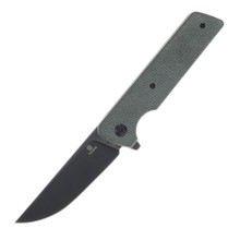 Tenable Anomaly Folding Knife 3.14in Plain Green Micarta Tanto Nitro V T2038A2