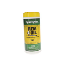 Remington Rem Oil Pop-Up Firearm Wipes - Clean, Lubricate, and Protect - 60 Count RE18384