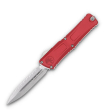 Microtech Combat Troodon DE Gen III Red Stonewash Full Serrated