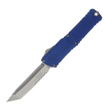 Microtech Combat Troodon T/E Gen III Navy Blue Stonewash Partial Serrated