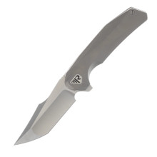 REATE Zoro Gravity Knife Titanium 3.3 Inch Plain Satin Tanto REZORO