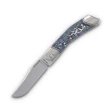 カツヒコ Jack Wolf Benny's Clip Folding Knife Cosmic Purple Kirinite BENNY