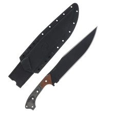Condor Tool and Knife Atrox Machete Micarta 10.86in Black Blade CTK1814108