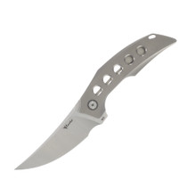 Reate Velocity Elmax Belt Satin Blade Ti-Blast with Holes, TI Bead Blast Clip REVELOCITY1