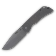 McNee's MAC2 3.5 Framelock Smooth Atomic Titanium 3.5" Stonewash Drop Pt