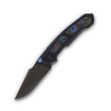 Kizer Feweed Titanium & 80s  Camo Carbon Handle S45VN Blade KI3694A3