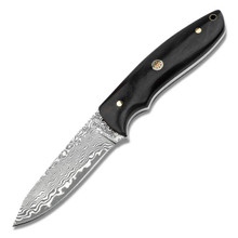 Boker Magnum Vernery Damascus Knife 3.58in Plain Damascus Drop Point