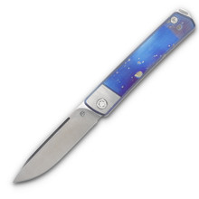 Medford Gentleman Jack 2 Slip Joint Galaxy Flamed Titanium 3.1" Tumbled Drop Pt