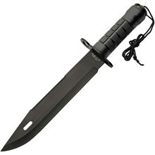 Rite Edge Knife 15in Plateau Survival Black Sawback Fixed Blade 211625 Rite Edge Knife 15in Plateau Survival Black Sawback Fixed Blade 211625