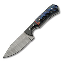 Szco 6.5" Sapphire Wood Skinner Black Acrylic Bolster Leather Sheath DM1404BL