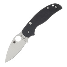 Spyderco Sage 6 Button Release Compression Lock 3in Plain Satin Leaf SPC123CFBCLP
