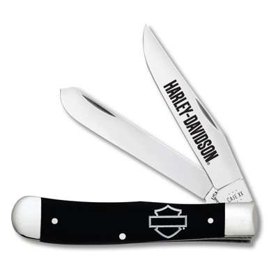 Case XX Harley-Davidson Trapper Folding Knife Black Synthetic