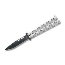 Bear &amp; Son Balisong 4&quot; Black Stainless Spear Point