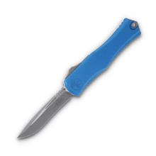 Microtech Hera II Recurve OTF Automatic Knife Blue Aluminum (4Inch Apocalyptic) AUMT170510APBL