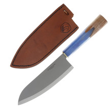 Condor Shefu Fixed Blade Kitchen Knife Hickory/Blue Epoxy Resin CTK65012