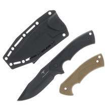 Takumitak Fit Fixed Blade Knife FRN 4.25 Plain Black Oxide Clip Point Blade TKF306-CS