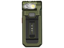 Fenix SW05R- Red Clip On Flashlight W/ Red Light Green FENSW05RRDGN
