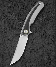 Bestech Knives Sambac Folding Knife Gray 3.62 Inch Plain Dual Upswept BT2402C