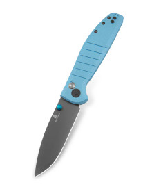 Bestech Knives Bestechman Goodboy Blue G10 3.54in Grey DLC Drop Point BMK04C