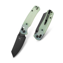 Bestech Knives Bestechman Cicada's Wing Folding Knife Natural Jade G-10/Black Blade BMK06A