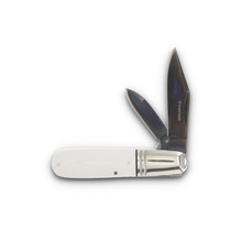 Rough Rider Tuxedo Series White Micarta Razor Barlow Folding Knife