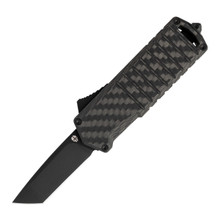 Tekto A7 Zastava OTF Automatic Knife Black Coated Dagger/Brown