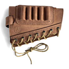 1791 Gunleather HUNT Butt Cuff Ammo Holder Magnum, Brown Leather, Right Hand HNT-BAMR-BRW-R