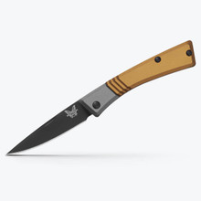 BENCHMADE SUCCESSOR CPM-MAGNACUT BLADE ASH GRAY/BURNT BRASS ALUMINUM HANDLE BM315BK-01