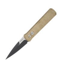 Pro Tech Auto Stonewashed Finished Solid AI Bronze Handle 2 Tone DLC Black/Satin Flats 154CM Blade AUPT7111