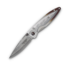 Mcusta MC-3 Shinra Kasumi Folding Knife Damascus 2.75in Drop Point Blade MC-31D